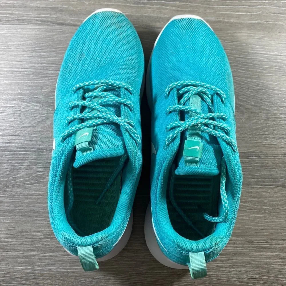 Nike Womens W Roshe One Clear Jade/White-Turquoise 844994-300 Sz 8.5 - Picture 8 of 8